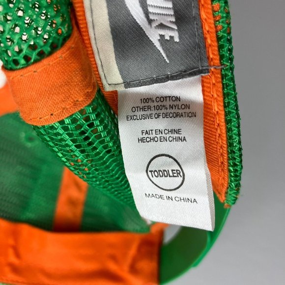 Nike Toddler Green Mesh Check Polka Dot Adjustable Hat - Picture 9 of 9